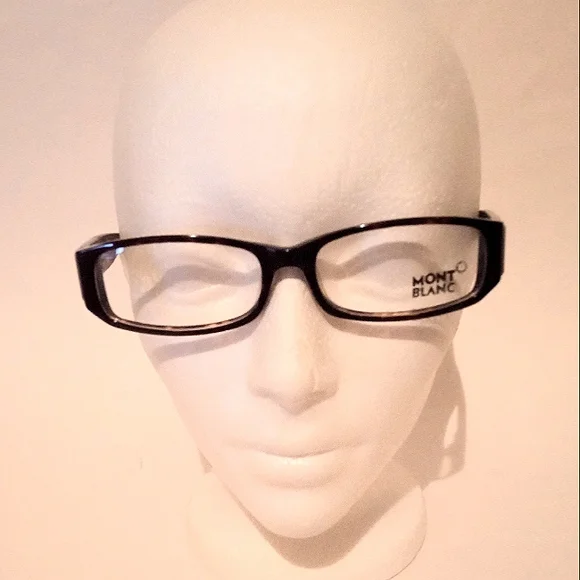 MONTBLANC MB106 303 Unisex Shinny Brown Tortoise Authentic Eyeglasses Frames - Picture 2 of 11